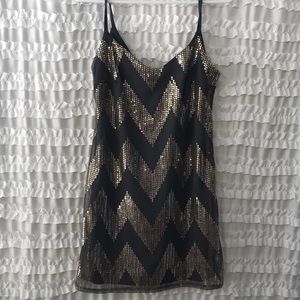 Women’s/Juniors Chevron Sequin Sheath Dress